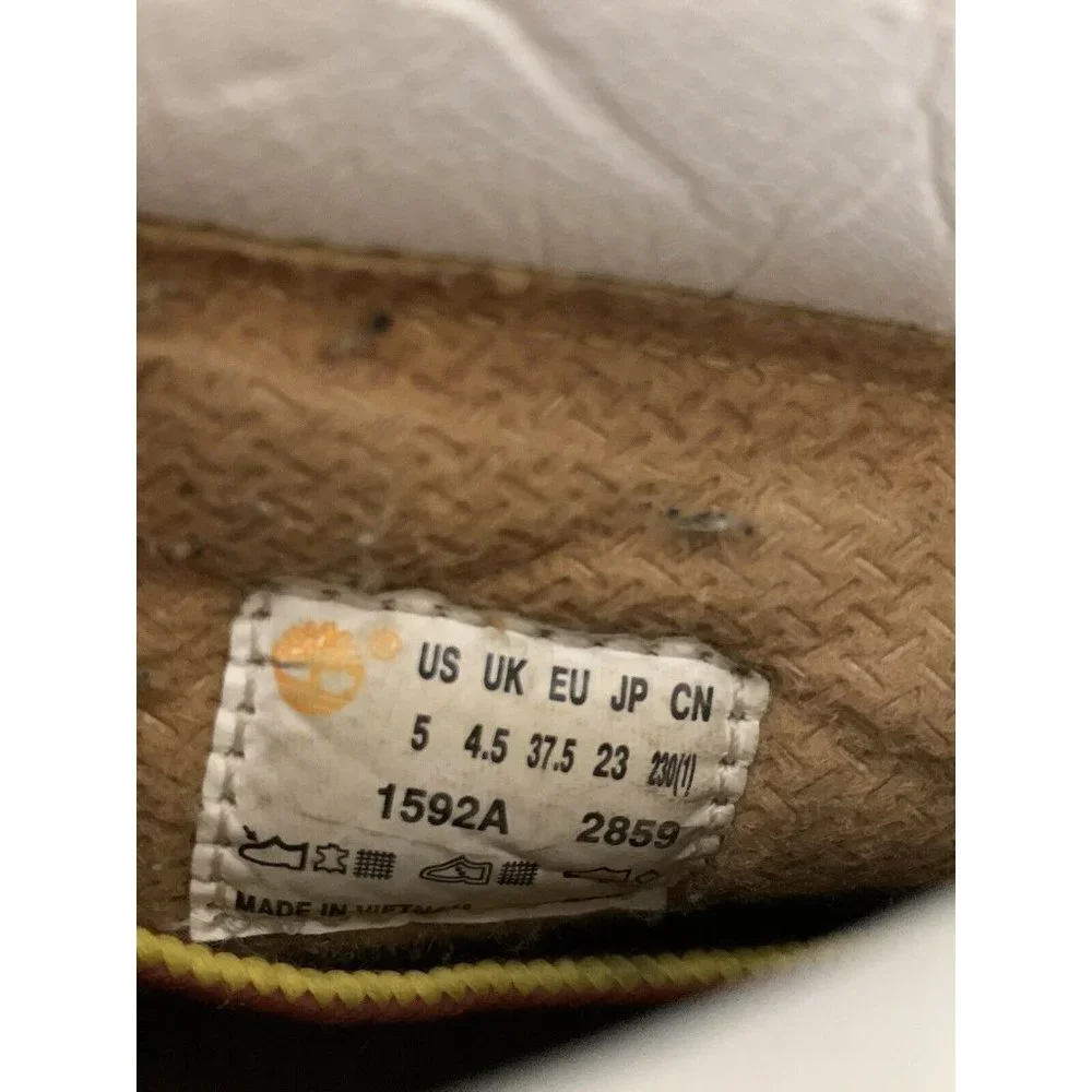 TIMBERLAND Men's Sz 5 Wheat White‎ Suede Boots Rare Color Combo